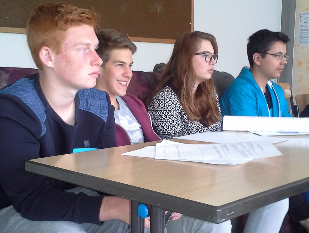 Ausschuss für Familie, Senioren, Frauen und Jugend (v.l.n.r.: Felix Preiß, Felix Geiger, Lara Stärk und Marvin Palkies)